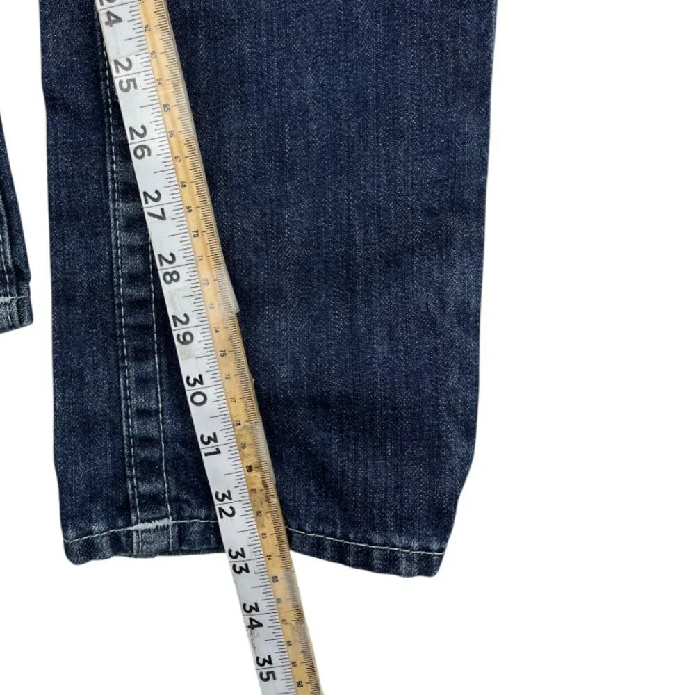 True Religion Distressed Jeans Vintage Slim Straight Women's 28 Fits 32x33 - Picture 11 of 16